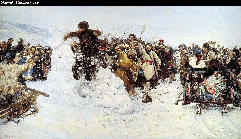 Vasily Surikov Storm of Snow Fortress